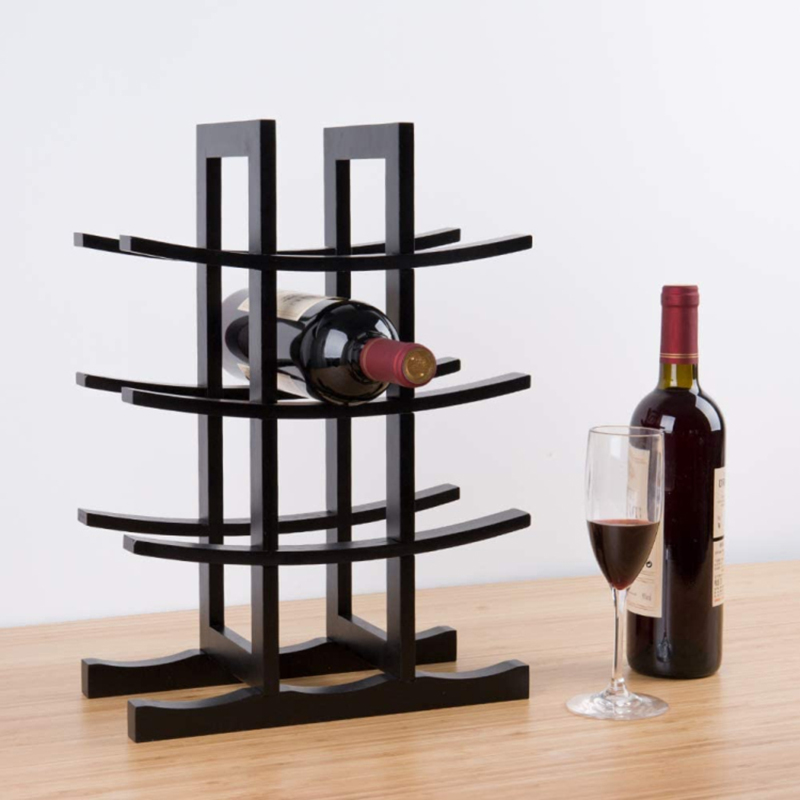 Rack de vinho de bambu