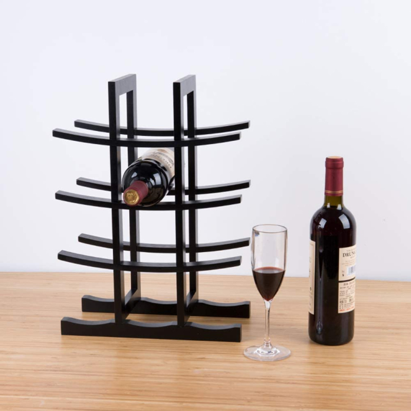 Rack de vinho de bambu