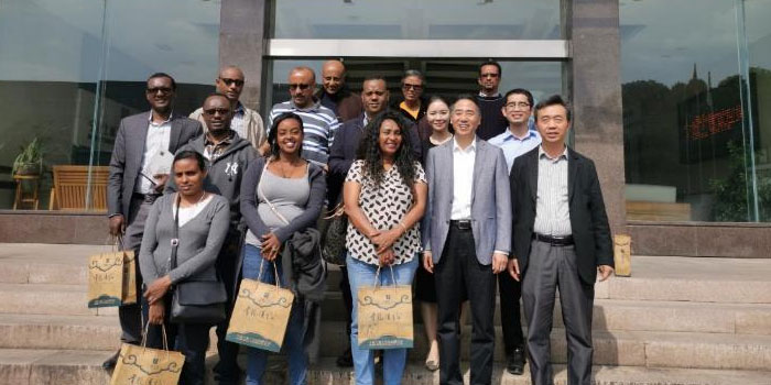 Visita da delegação do governo etíope